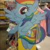 Rainbow Dash at a store