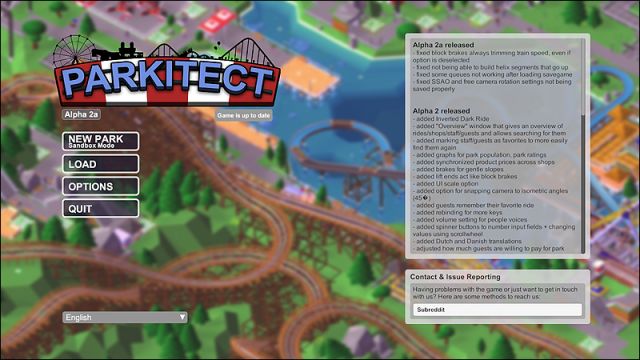 Parkitect Title Page