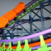 Speeding down the drop