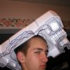 me being silly with styrofoam