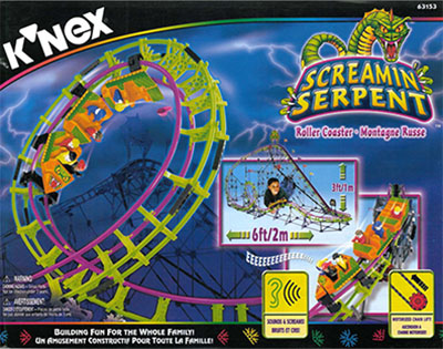 knex achtbaan screamin serpent